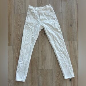 Levi’s white jeans